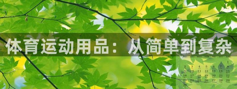xc体育app官方网站：体育运动用品：从简单到复杂